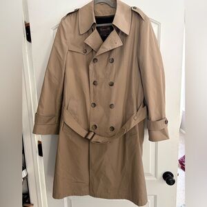 Classic Double-Breasted Tan Trench Coat